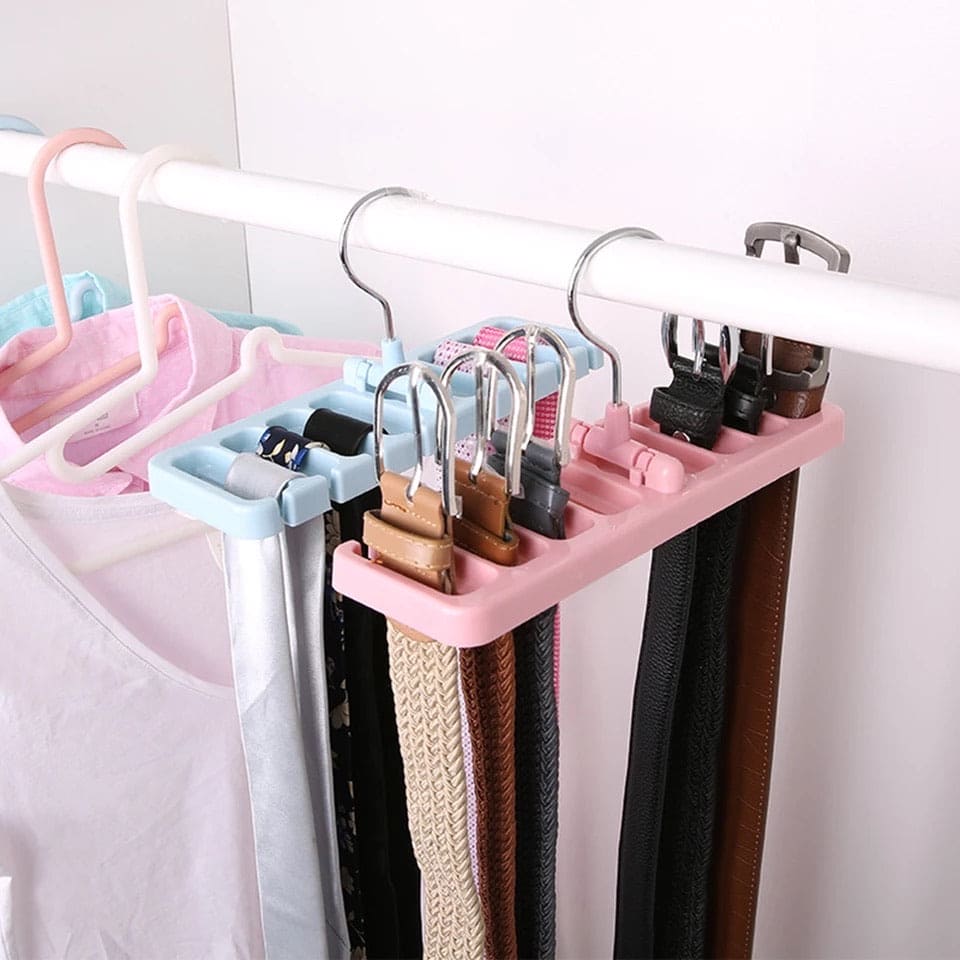 Belt Hanger, 8 Hole Hanger, Multifunctional Hanger, Space Saving Plastic Hanger Belt Hanger, 8 Hole Hanger, Multifunctional Hanger, Space Saving Plastic Hanger